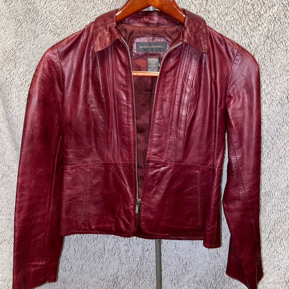 Banana Republic Leather Jacket - Women’s - Size 2